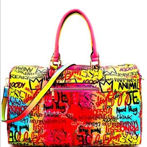 👑 Psychedelic Yellow Travel Duffel Bag 👑